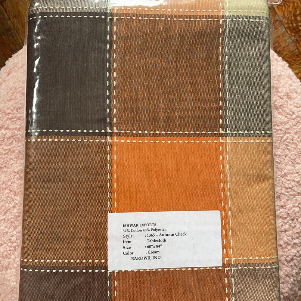 Fall colors rectangle tablecloth - Picture 3 of 3